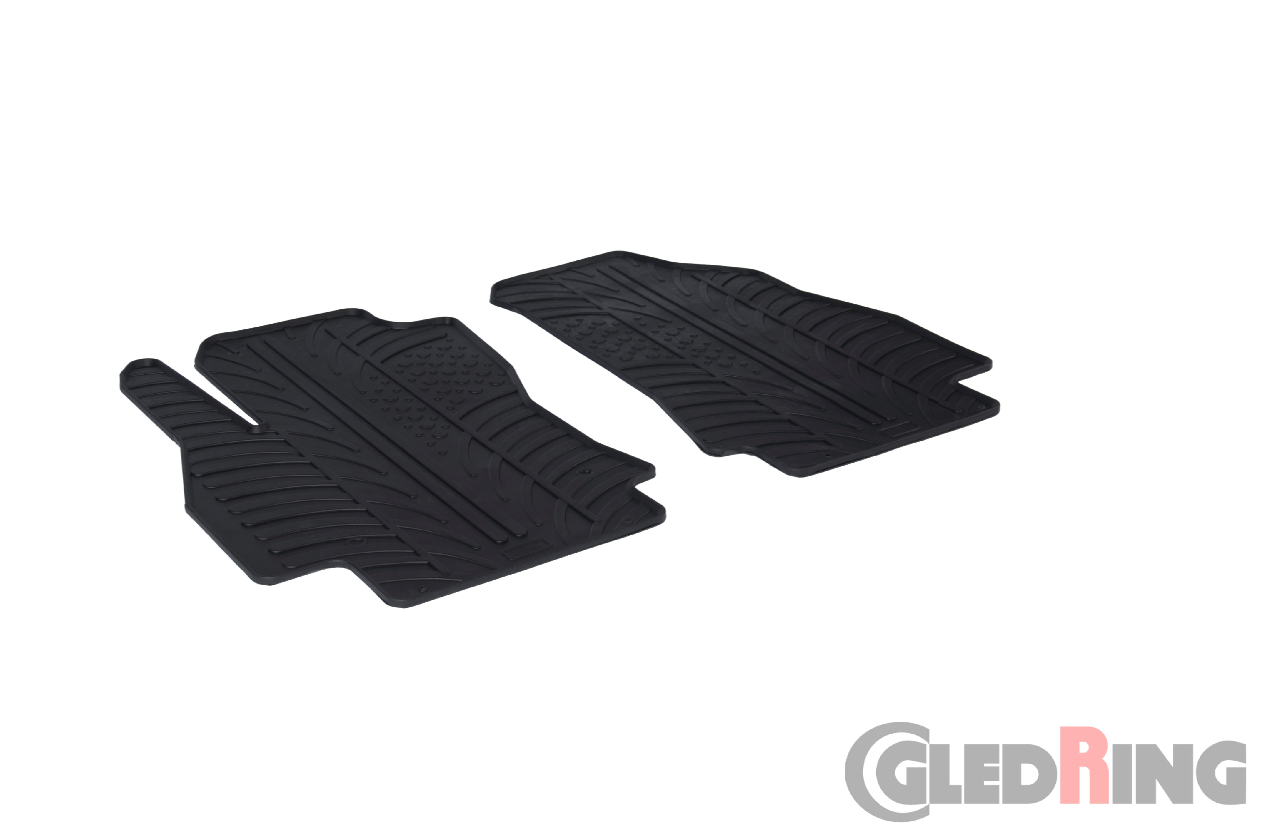 Original Gledring Passform Fußmatten Gummimatten 2 Tlg. - Peugeot Bipper 2007 ->